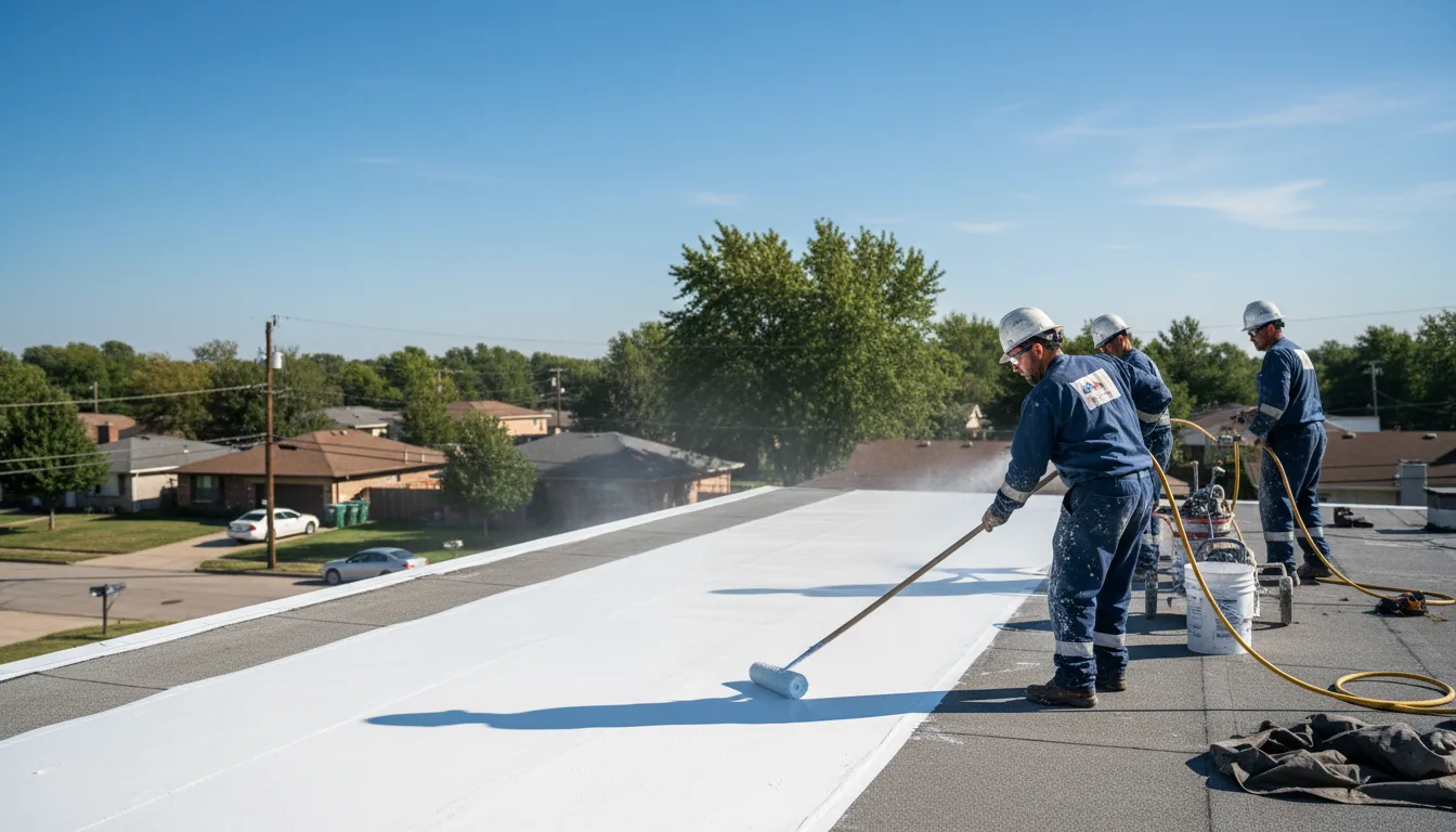 Commercial roof coating in Chesterfield, MO near me